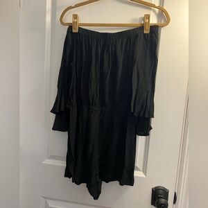 Express Black Off-Shoulder Romper